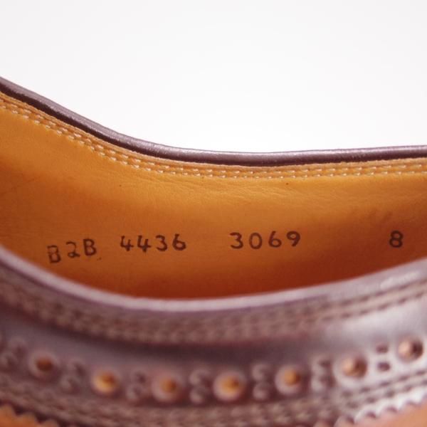 極上★シェットランドフォックス SIZE 8【水染めコードバン仕様★ロングウイング/ASTRIA/3069】ウイングチップ/Shetlandfox★f033