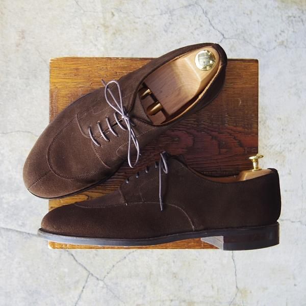 極上★ロイドフットウェア SIZE 8.5【貴重★(英)ホワイト社製/ダイナイトソール仕様】Uチップ/スエード/濃茶/Lloyd's/Lloyd Footwear★f038