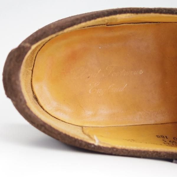 極上★ロイドフットウェア SIZE 8.5【貴重★(英)ホワイト社製/ダイナイトソール仕様】Uチップ/スエード/濃茶/Lloyd's/Lloyd Footwear★f038