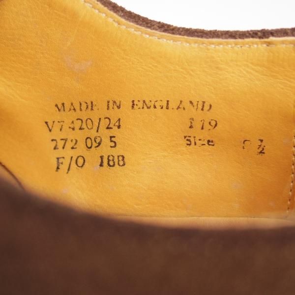 極上★ロイドフットウェア SIZE 8.5【貴重★(英)ホワイト社製/ダイナイトソール仕様】Uチップ/スエード/濃茶/Lloyd's/Lloyd Footwear★f038