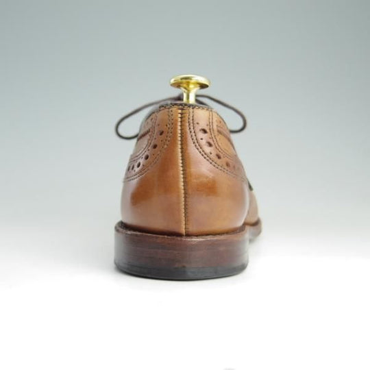 美品★(米)アレンエドモンズ 10.5D【定価￥75,900-★Strand/ストランド】セミブローグ/カーフ/WALNUT/茶/ALLEN EDMONDS★f047