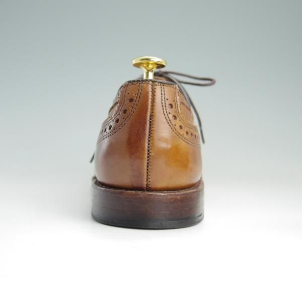 美品★(米)アレンエドモンズ 10.5D【定価￥75,900-★Strand/ストランド】セミブローグ/カーフ/WALNUT/茶/ALLEN EDMONDS★f047