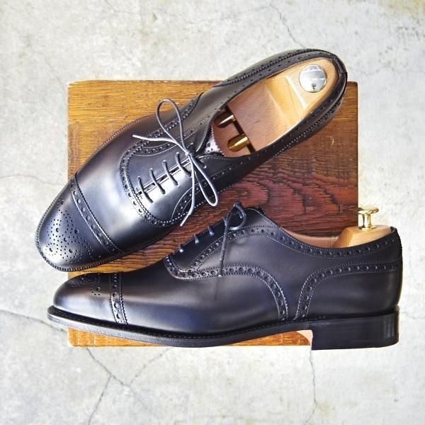 新品★チャーチ 90G/UK9【定価￥96,800-★ディプロマット/DIPLOMAT】173ラスト/5都市ロゴ/セミブローグ/黒/メンズ/Church's★f050