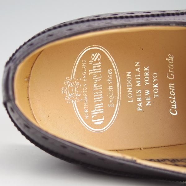 新品★チャーチ 90G/UK9【定価￥96,800-★ディプロマット/DIPLOMAT】173ラスト/5都市ロゴ/セミブローグ/黒/メンズ/Church's★f050