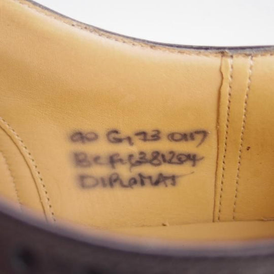 新品★チャーチ 90G/UK9【定価￥96,800-★ディプロマット/DIPLOMAT】173ラスト/5都市ロゴ/セミブローグ/黒/メンズ/Church's★f050