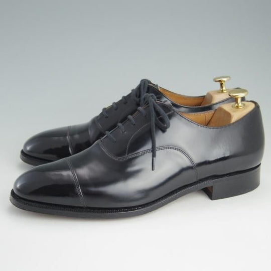 極美品★チャーチ 80F/UK8【旧チャーチ★コンサル同仕様/ブックバインダーカーフ】73ラスト/3都市ロゴ/BALMORAL/黒/Church's★f051