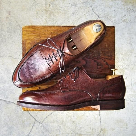 極上★クロケット&ジョーンズ UK8.5/US9D【貴重★ブルックスブラザーズ別注/Peal&co】325ラスト/Uチップ/茶/メンズ/Crockett&Jones★f053