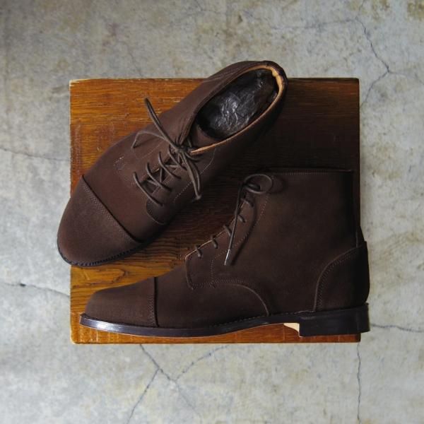 【中古】26cm Lloyd Footwear ロイド フットウェア 5ホール スエードレザー セミブローグ ドレスシューズ 靴 BROWN ほぼ未使用☆ロイドフットウェア(レディース) 5【貴重☆(英)ホワイト社