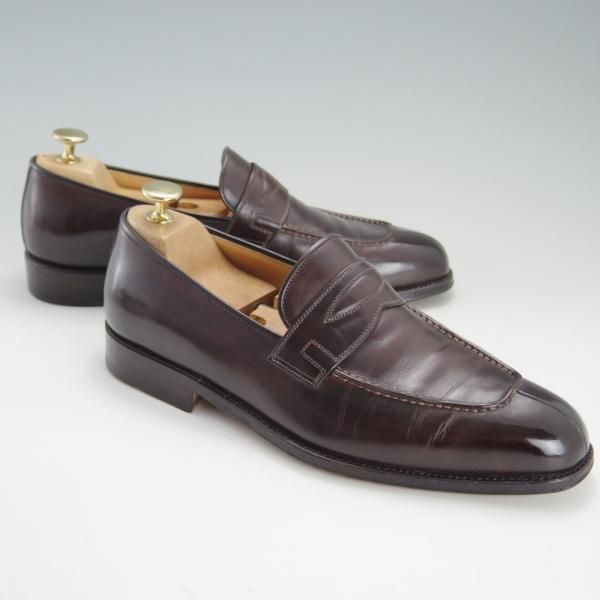 タニノクリスチービットローファー 25cm 6 tanino crisci 極上☆(伊)タニノクリスチー SIZE 6【定価15万円以上☆ブラックラピド