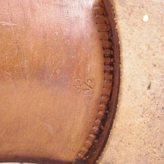 美品★(伊)エンツォ・ボナフェ SIZE 41.5【★ハンドソーンウェルテッド製法/九分仕立て】銀座オサダ別注/Uチップ/茶/Enzo Bonafe★f061