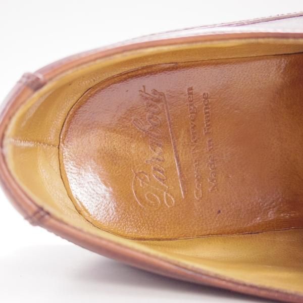 極上★パラブーツ SIZE 8【定価￥71,500-★シャンボード/CHAMBORD】TEXソール/リスレザー/CAFE/カフェ/濃茶/Uチップ/Paraboot★f062