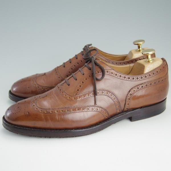 極上★チャーチ 70E/UK7【貴重★73ラスト/CHETWYND/チェットウィンド】4都市ロゴ/フルブローグ/カーフ/茶/メンズ/Church's★f065