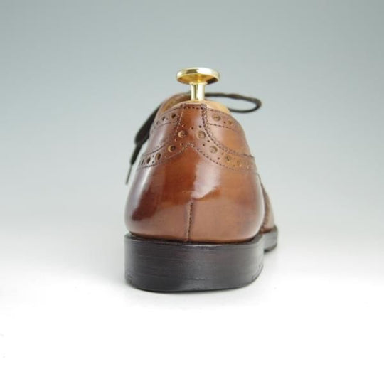 極上★チャーチ 70E/UK7【貴重★73ラスト/CHETWYND/チェットウィンド】4都市ロゴ/フルブローグ/カーフ/茶/メンズ/Church's★f065