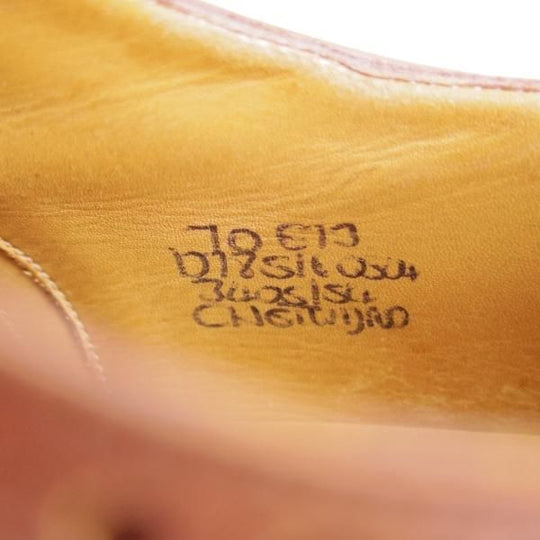 極上★チャーチ 70E/UK7【貴重★73ラスト/CHETWYND/チェットウィンド】4都市ロゴ/フルブローグ/カーフ/茶/メンズ/Church's★f065