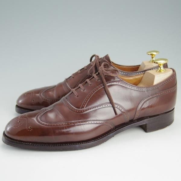 極上★チャーチ UK6.5程度/70D【旧チャーチ★(米)Bloomingdale's別注/フルブローグ】73ラスト/ブックバインダーカーフ/茶/Church's★f066