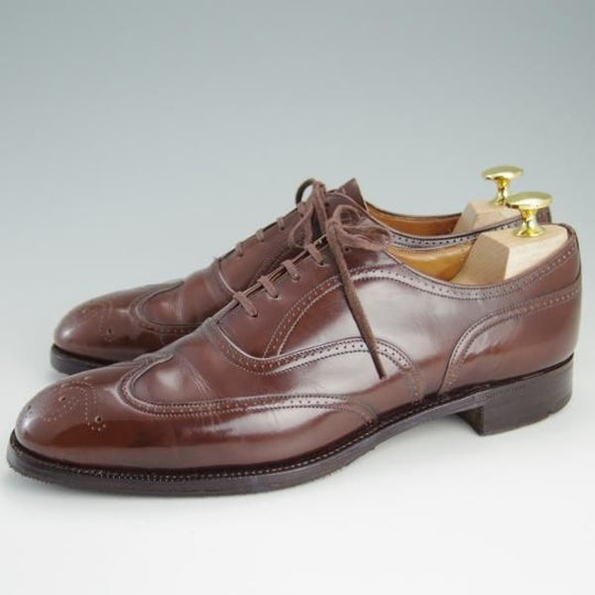 極上★チャーチ UK6.5程度/70D【旧チャーチ★(米)Bloomingdale's別注/フルブローグ】73ラスト/ブックバインダーカーフ/茶/Church's★f066