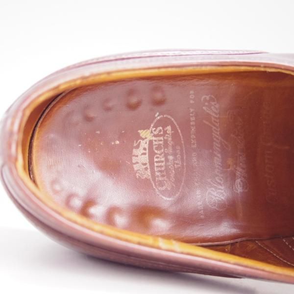 極上★チャーチ UK6.5程度/70D【旧チャーチ★(米)Bloomingdale's別注/フルブローグ】73ラスト/ブックバインダーカーフ/茶/Church's★f066