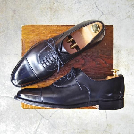 極上★チャーチ 75F/UK7.5【★ストレートチップ/DUBAI】136ラスト/5都市ロゴ/カーフ/黒/メンズ/Church's★f067