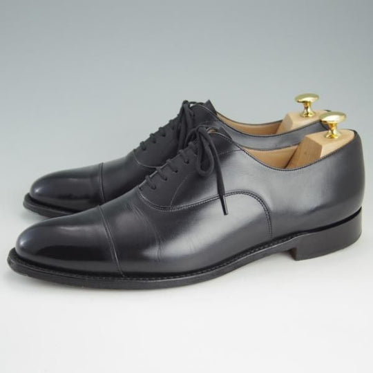 極上★チャーチ 75F/UK7.5【★ストレートチップ/DUBAI】136ラスト/5都市ロゴ/カーフ/黒/メンズ/Church's★f067