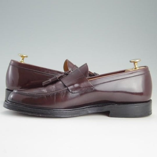 極上★チャーチ UK7程度/75D【★タッセルローファー/CHEADLE】106ラスト/ポリッシュドバインダーカーフ/赤茶/メンズ/Church's★f068