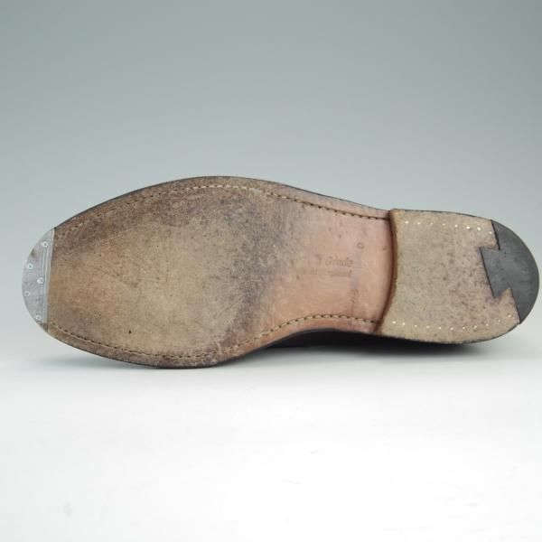 極上★チャーチ UK7程度/75D【★タッセルローファー/CHEADLE】106ラスト/ポリッシュドバインダーカーフ/赤茶/メンズ/Church's★f068