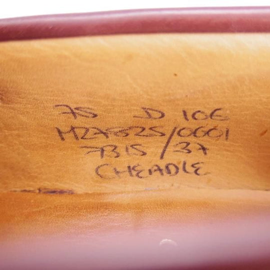 極上★チャーチ UK7程度/75D【★タッセルローファー/CHEADLE】106ラスト/ポリッシュドバインダーカーフ/赤茶/メンズ/Church's★f068