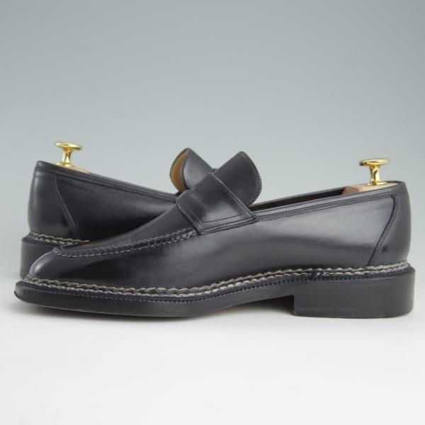 極上★(伊)サントーニ SIZE 5.5【高額★ノルベジェーゼ製法/ARISTOCRATICO別注】コインローファー/アリストクラティコ/Santoni★f071