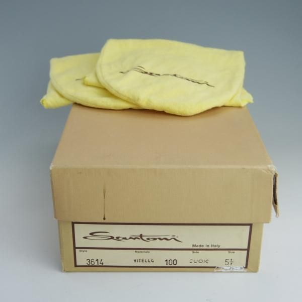 極上★(伊)サントーニ SIZE 5.5【高額★ノルベジェーゼ製法/ARISTOCRATICO別注】コインローファー/アリストクラティコ/Santoni★f071