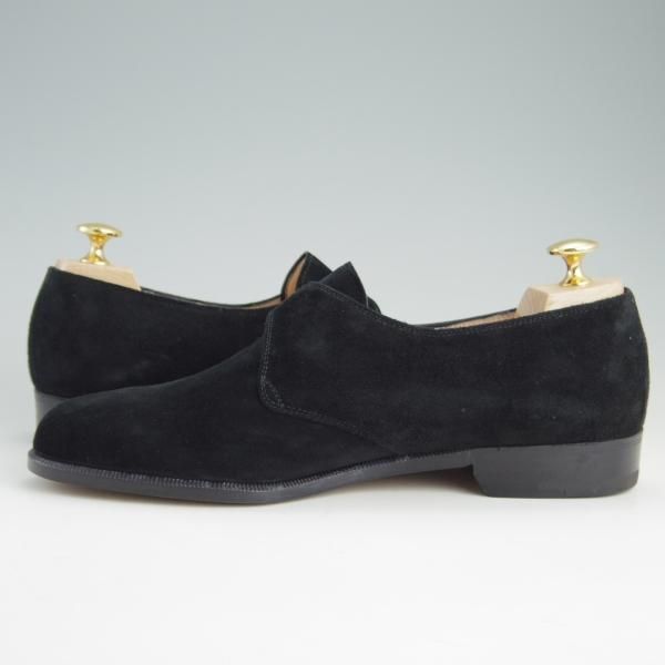 未使用★(伊)サルヴァトーレ・フェラガモ 7EE【★モンクストラップ】スエード/黒/メンズ/Salvatore Ferragamo★f075