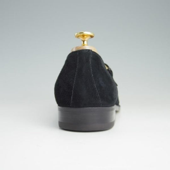 未使用★(伊)サルヴァトーレ・フェラガモ 7EE【★モンクストラップ】スエード/黒/メンズ/Salvatore Ferragamo★f075