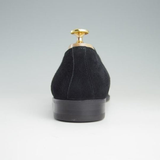 未使用★(伊)サルヴァトーレ・フェラガモ 7EE【★モンクストラップ】スエード/黒/メンズ/Salvatore Ferragamo★f075