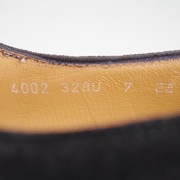 未使用★(伊)サルヴァトーレ・フェラガモ 7EE【★モンクストラップ】スエード/黒/メンズ/Salvatore Ferragamo★f075