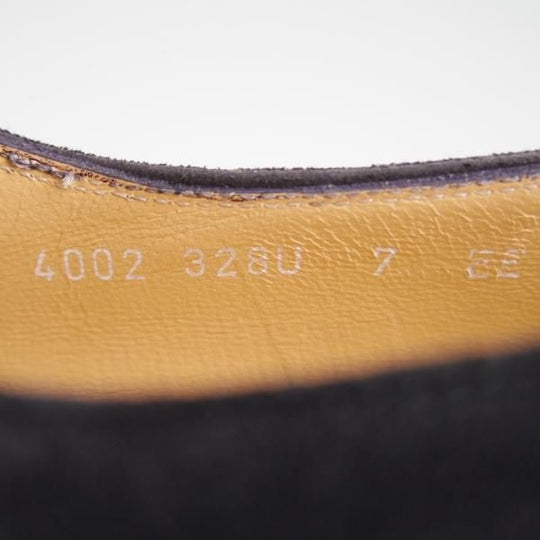 未使用★(伊)サルヴァトーレ・フェラガモ 7EE【★モンクストラップ】スエード/黒/メンズ/Salvatore Ferragamo★f075