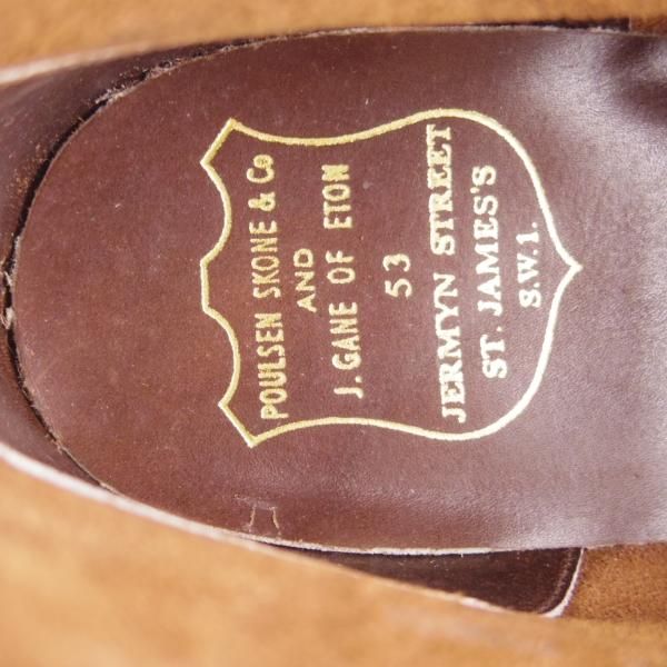 未使用★クロケット&ジョーンズ 9E【★(英)ポールセンスコーン別注/Poulsen Skone】チャッカブーツ/カーフ/茶/メンズ/Crockett&Jones★f076