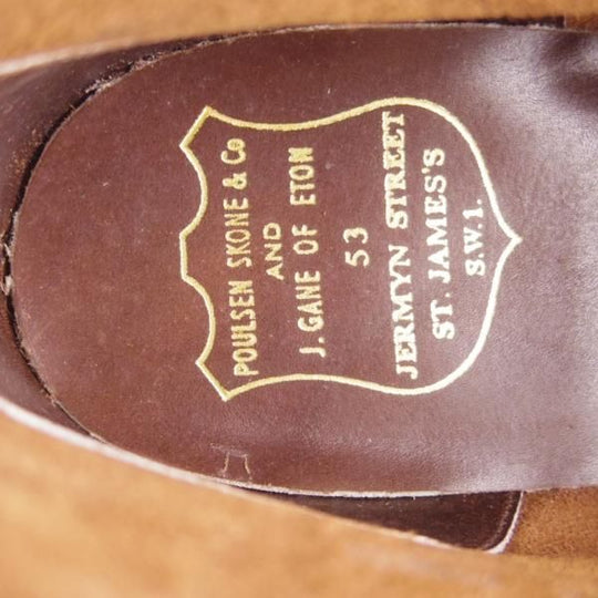 未使用★クロケット&ジョーンズ 9E【★(英)ポールセンスコーン別注/Poulsen Skone】チャッカブーツ/カーフ/茶/メンズ/Crockett&Jones★f076