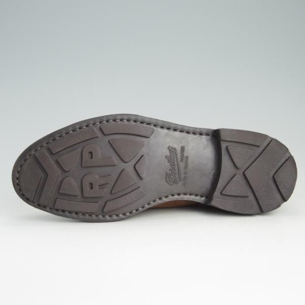 極上★パラブーツ SIZE 7【貴重★モンクストラップ/Uチップ】TEXソール/ヌバック/薄茶/メンズ/Paraboot★f078