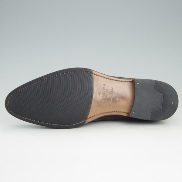 美品★(スペイン製)カルミナ SIZE 7.5【定価￥72,600-★ダブルモンク/80250】INCAラスト/TOMIRソール/スエード/MARRON/CARMINA★f079