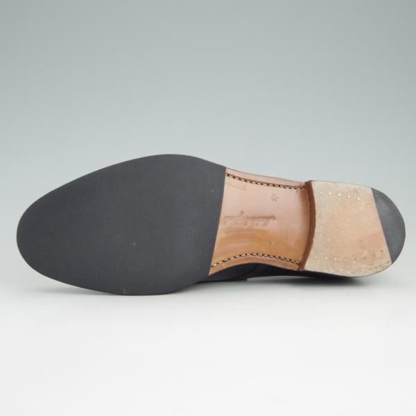 極美品★(英)チーニー(レディース) 4.5D【モデル定価￥68,200-★プレーントゥ/LORA】251ラスト/パテントレザー/黒/CHEANEY★f080