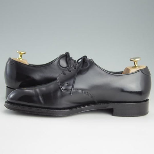 極美品★(英)チーニー 7.5F【定価￥75,900-★プレーントゥ/1886ラスト/ALDERTON】カーフ/黒/メンズ/CHEANEY★f081