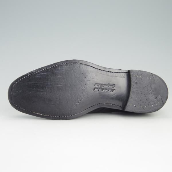 極美品★(英)チーニー 7.5F【定価￥75,900-★プレーントゥ/1886ラスト/ALDERTON】カーフ/黒/メンズ/CHEANEY★f081