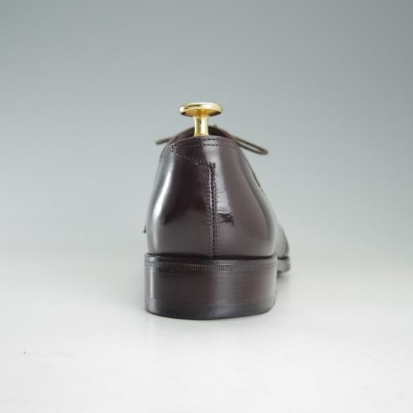 美品★(伊)DUCAL/デュカル SIZE 40.5【モデル定価￥90,720-★Vフロント/6625】プレーントゥ/カーフ/濃茶/デュカル★f086