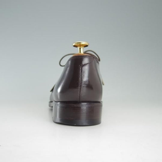 美品★(伊)DUCAL/デュカル SIZE 40.5【モデル定価￥90,720-★Vフロント/6625】プレーントゥ/カーフ/濃茶/デュカル★f086