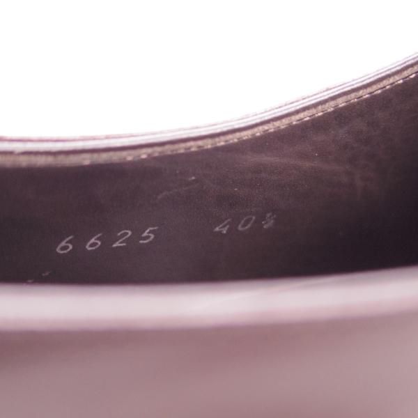 美品★(伊)DUCAL/デュカル SIZE 40.5【モデル定価￥90,720-★Vフロント/6625】プレーントゥ/カーフ/濃茶/デュカル★f086