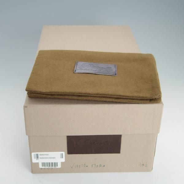 美品★(伊)DUCAL/デュカル SIZE 40.5【モデル定価￥90,720-★Vフロント/6625】プレーントゥ/カーフ/濃茶/デュカル★f086