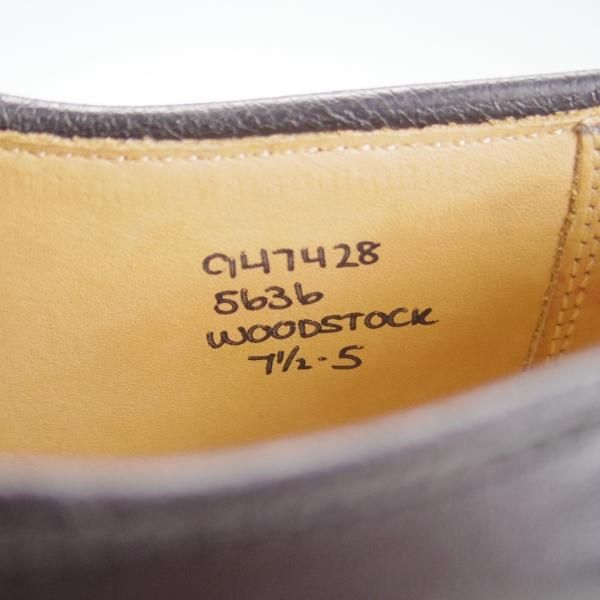 ほぼ未使用★トリッカーズ SIZE 7.5【定価￥84,700-★ダイナイトソール仕様/Woodstock】5636/プレーントゥ/短靴/カーフ/Tricker's★f087