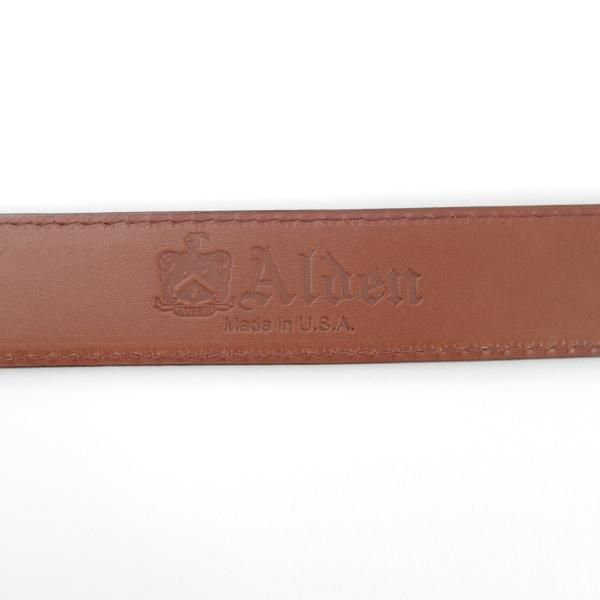 極上★オールデン 85cm/34インチ【★レザー/ベルト/MB0112】本革/茶/赤茶/メンズ/Alden★f092