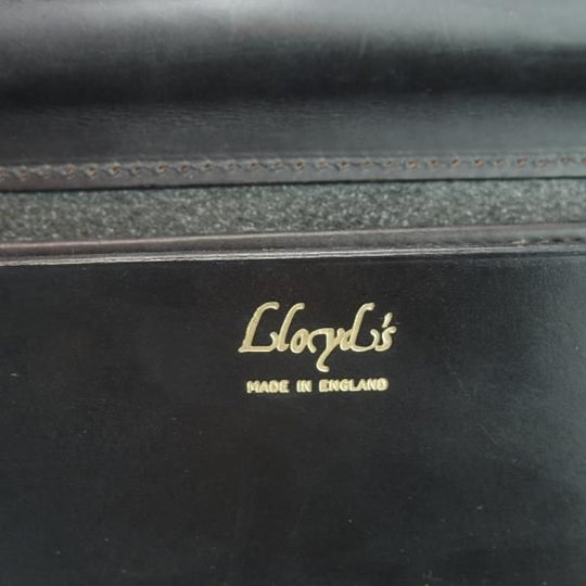 極上★(英)Lloyd's/ロイズラゲッジ【★ブライドルレザー/ブリーフケース/ロイドフットウェア取扱】メンズ/ビジネス/バッグ/黒/革/鞄★N5606