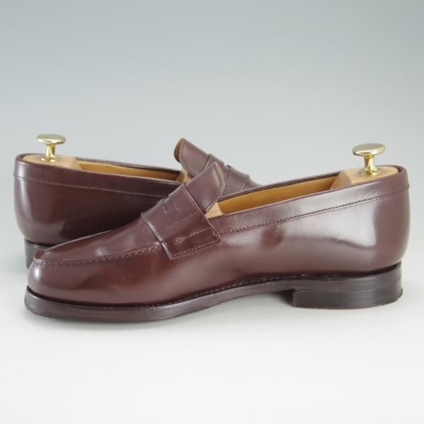 極上★(スペイン製)Berwick/バーウィック UK6.5程度【定価￥33,000-★グッドイヤーウェルテッド製法/コインローファー】4456/茶★f097