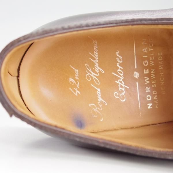 極上★42ndロイヤルハイランド SIZE 39【ノルウィージャンウェルテッド製法★シューツリー付】濃茶/42ND ROYAL HIGHLAND★f098