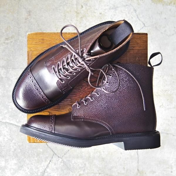 新品★トリッカーズ SIZE 7【定価￥99,000-★カントリーブーツ/M5629】カーフ×グレインレザー/濃茶/メンズ/Tricker's★f101